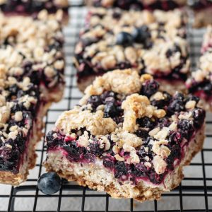 CocoHeaven Blueberry crumble slices